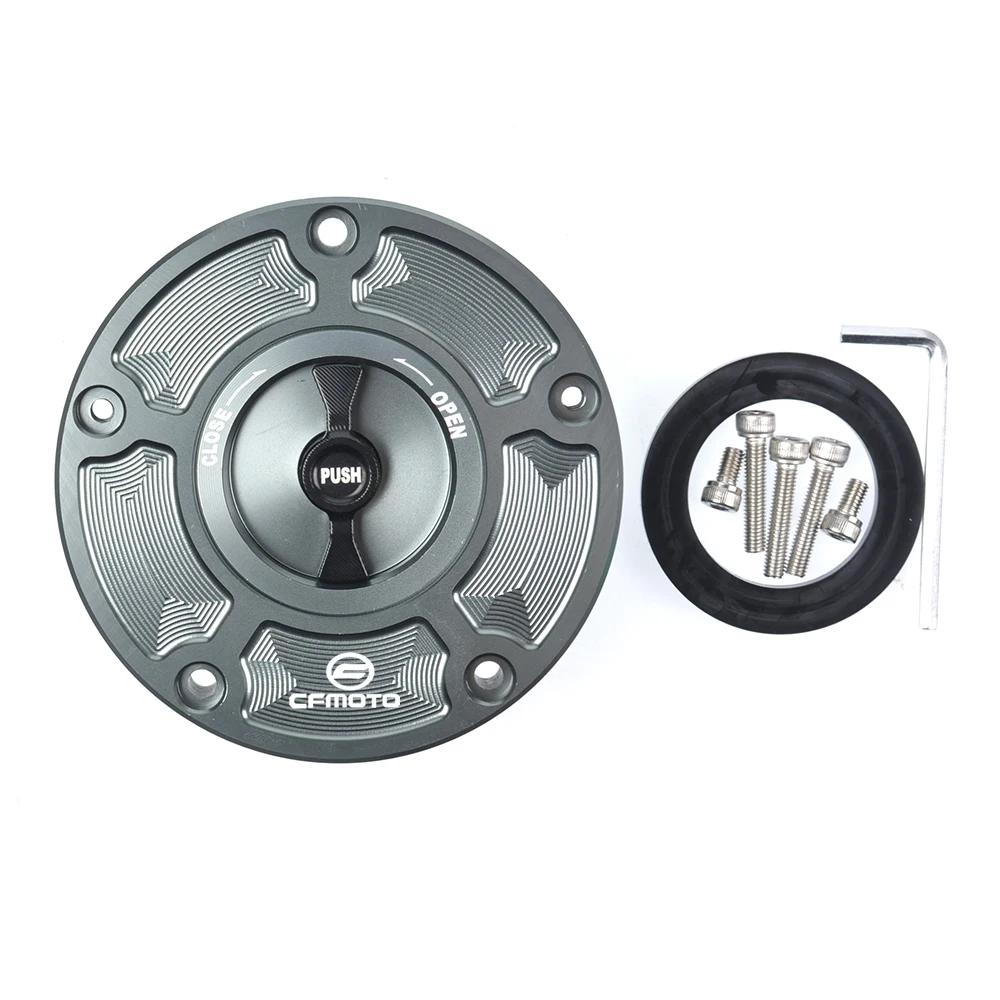 For CFMOTO 800MT 650NK 400GT 400NK 450NK 250NK 450SR 250SR CNC Fuel Gas Tank Cap Cover Aluminum Keyless Motorcycle Accessories