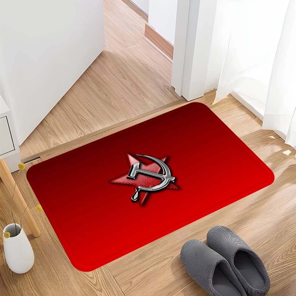 CCCP USSR Soviet Hallway Carpet Non-Slip Laundry Room Mat Laundry Decor Balcony Child Living Room Toilet Rug