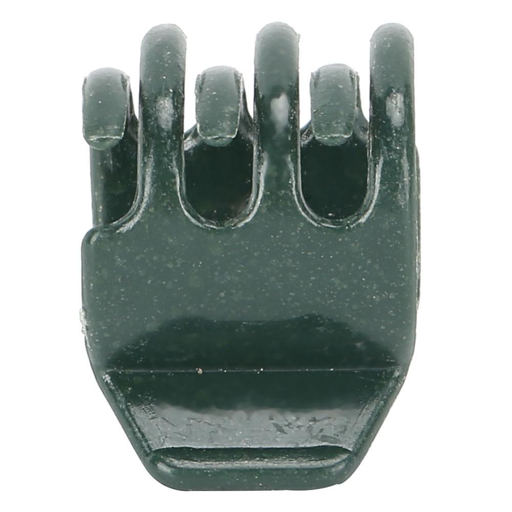 100PCS Plastici Orchid Stem Clips Dark Green Plant Support Clips Durable Plastic Plant Clips