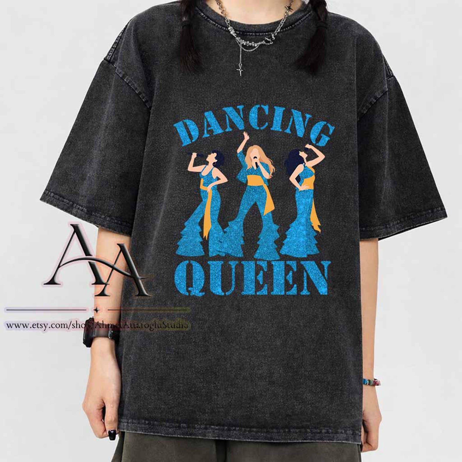 Mineral Wash Tee Bella Donna Mamma Mia Shirt, Comfort Colors Donna And The Dynamos Mamma Mia, Here We Go Again, Dancing Queen S