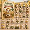 Generic Dog Christmas Advent Calendar 24 Days Cute Puppy Figurine Countdown Blind Box Holiday Home Desktop Decoration Gift
