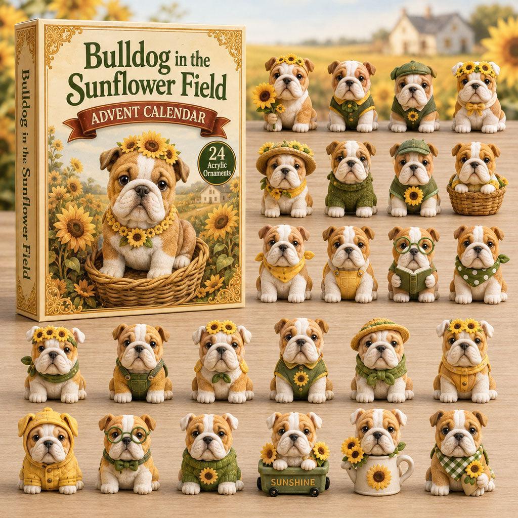 Generic Dog Christmas Advent Calendar 24 Days Cute Puppy Figurine Countdown Blind Box Holiday Home Desktop Decoration Gift