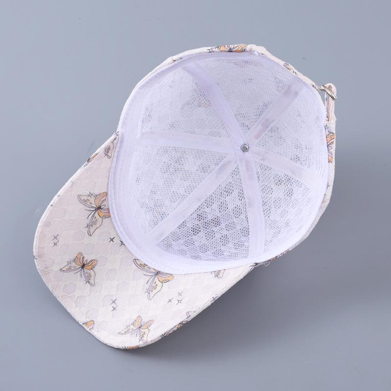 Lace Butterfly Dragonfly Rhinestone Baseball Cap - Spring/Summer Breathable Sun Protection, Curved Brim