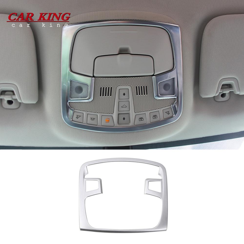 For Ford Edge 2015 2016 2017 ABS Plastic chrome Car Styling Interior Accessories Car Roof Air Vent outlet panel Frame Cover Trim