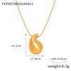 Luxury Water Drop Rhinestone Earrings and 18K Gold-Plated Titanium Necklace Jewelry Set