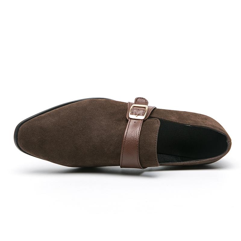 Golden Sapling Businessmen Shoes Office Formal Flats Men's Wedding Shoes Dress Loafers for Men Fashion Suede Leather Moccasins
