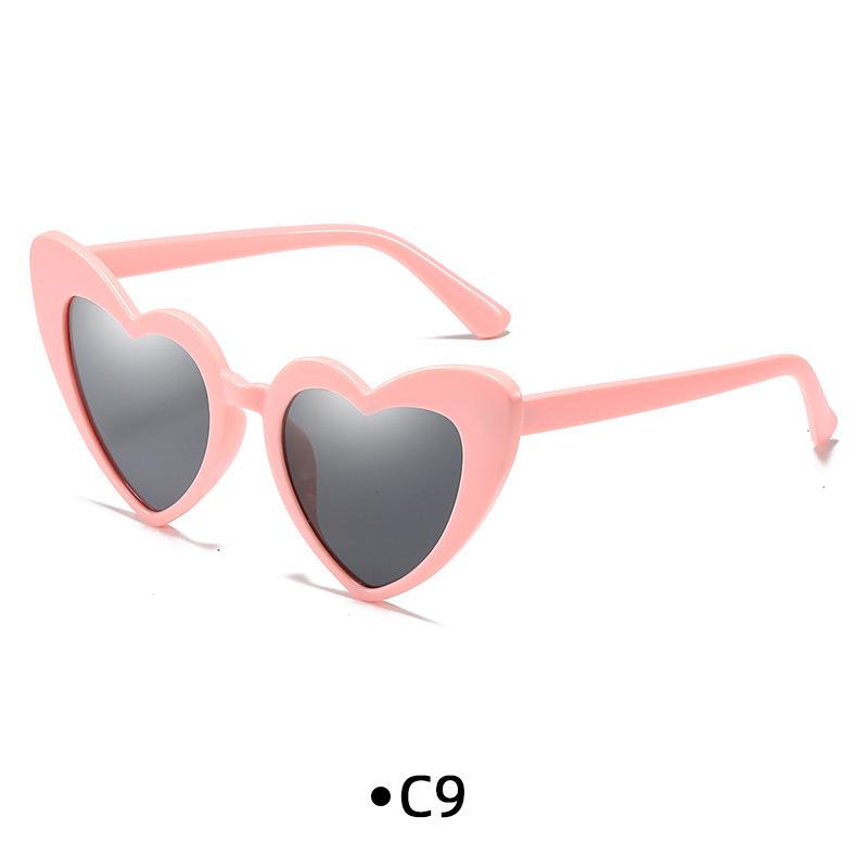 Cross-Border Love Heart Bridesmaid Sunglasses - Trendy Party Glasses for European & American Events