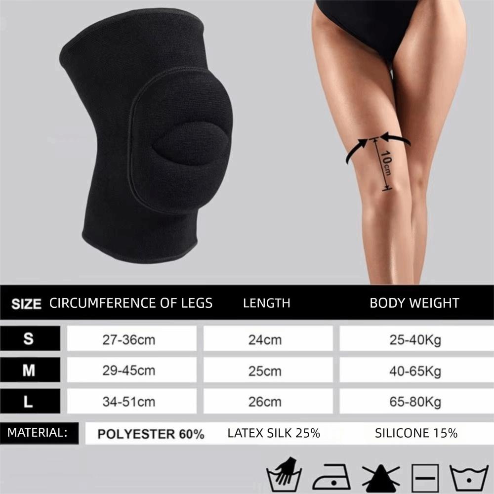1 Pair Anti Collision Dance Knee Pads Yoga Elastic Knee Pads Sponge Sports Knee Pads  Fitness Gear