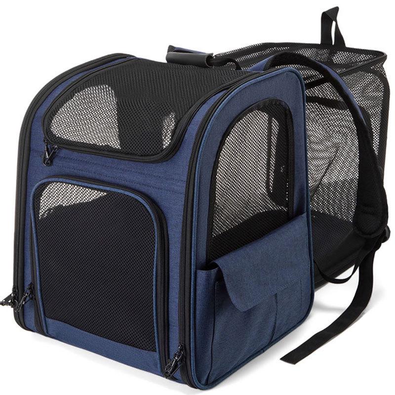 

Expandable Portable Pet Backpack for Cats and Dogs - Breathable, Foldable, Large Capacity