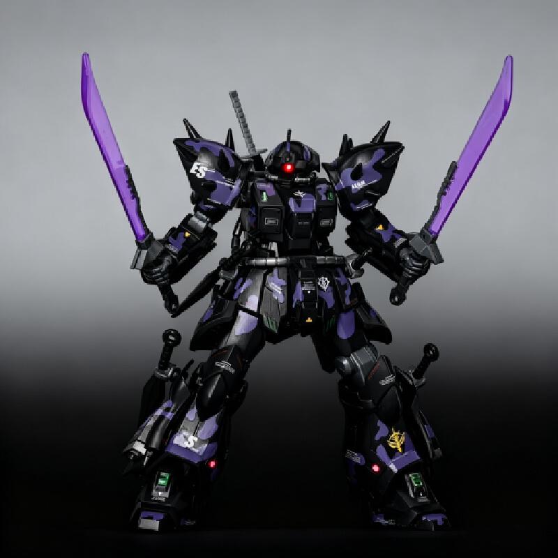 

New HG 1/144 Xingyuanshe Efreet Dark Night Camouflage Assembly Model Kit Mecha Action Figures Decor WIth Water Sticker Toys Gift білий