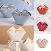 10/20PCS Leather Gift Bags Bow Ribbon Packaging Bag Wedding Favour Distributions Bags Christmas Candy Packaging Box Mini Handbag