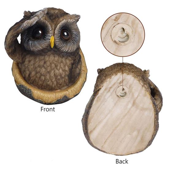 Peeping Owl Eule Kreative Lebendige Peeping Hohe Qualität Niedliche Ornament Ornament für Outdoor