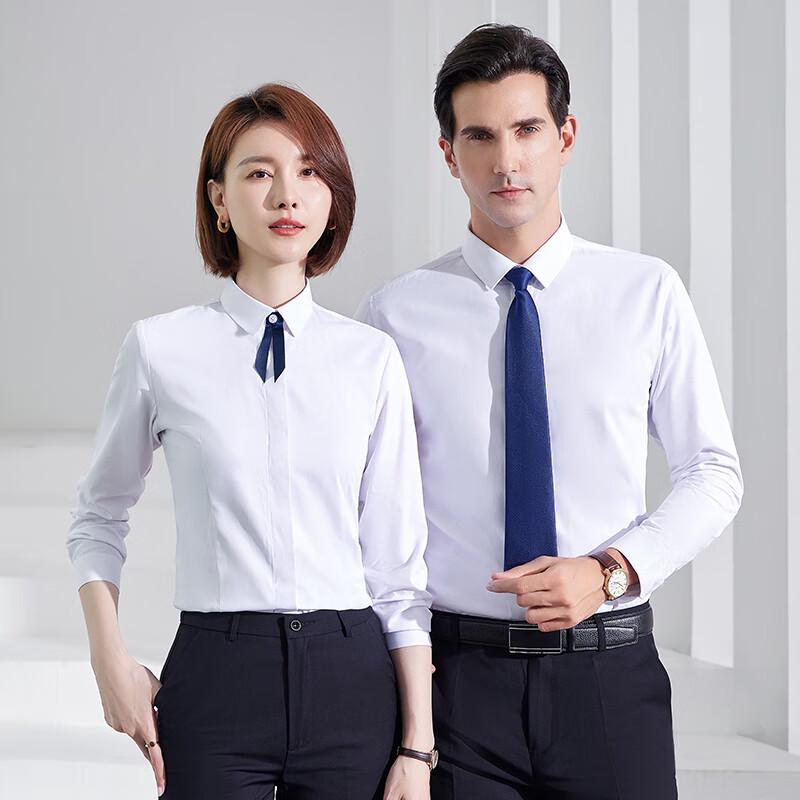 Camisa Social Feminina Teluoman de Manga Longa com Stretch Não Amassa