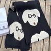 Cartoon Cute Dog Knit Scarf - Korean Style Warm & Fun Neck Warmer