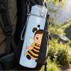 1PC Girl Bee Costume Cartoon Print 750ml Color Plastic Sports Water Bottle Leakproof Flip Straw Lid Suitable for Sports Office Home Use