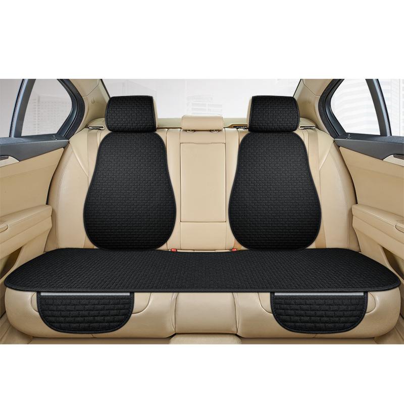 Car Seat Cover Front/ Rear/ Full Set Choose Car Seat Protector Cushion Linen Fabric Car Accessories Universal Size