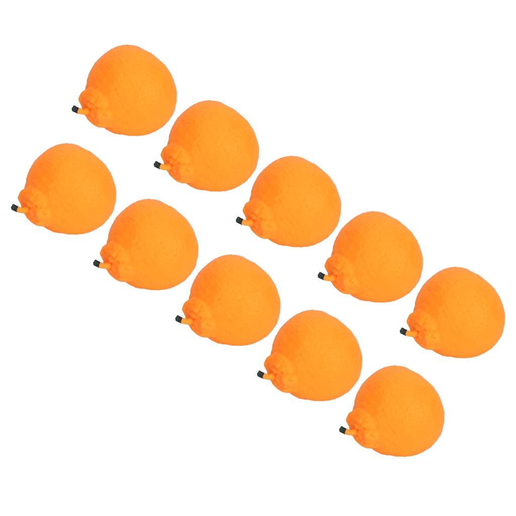 10pcs Squeeze Toys Lifelike Orange Squish Toys Cute Fruit Stress Relief Squishes Toy Interesting Decompression Toys