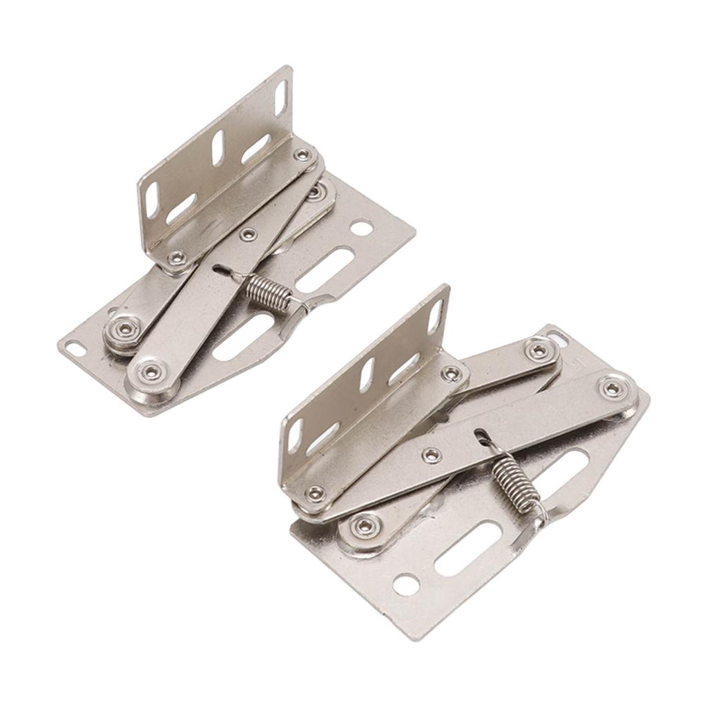 2 Seturi Balamale Ușă Dulap 45 Grade Jos Ușă Rabatabilă Foarfecă Balamale cu Arc Hardware Mobilier