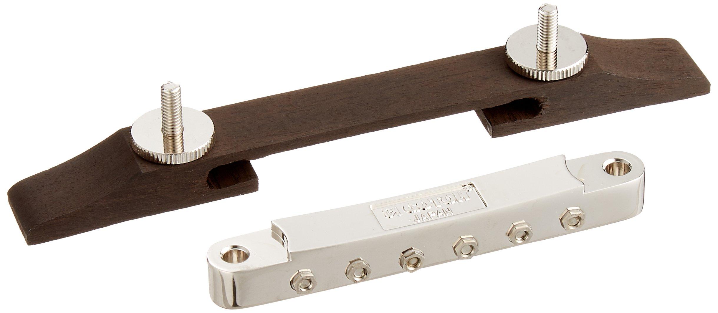 

HOSCO Scud Archtop Bridge Ebony Base Nickel T.O.M. F-2820E