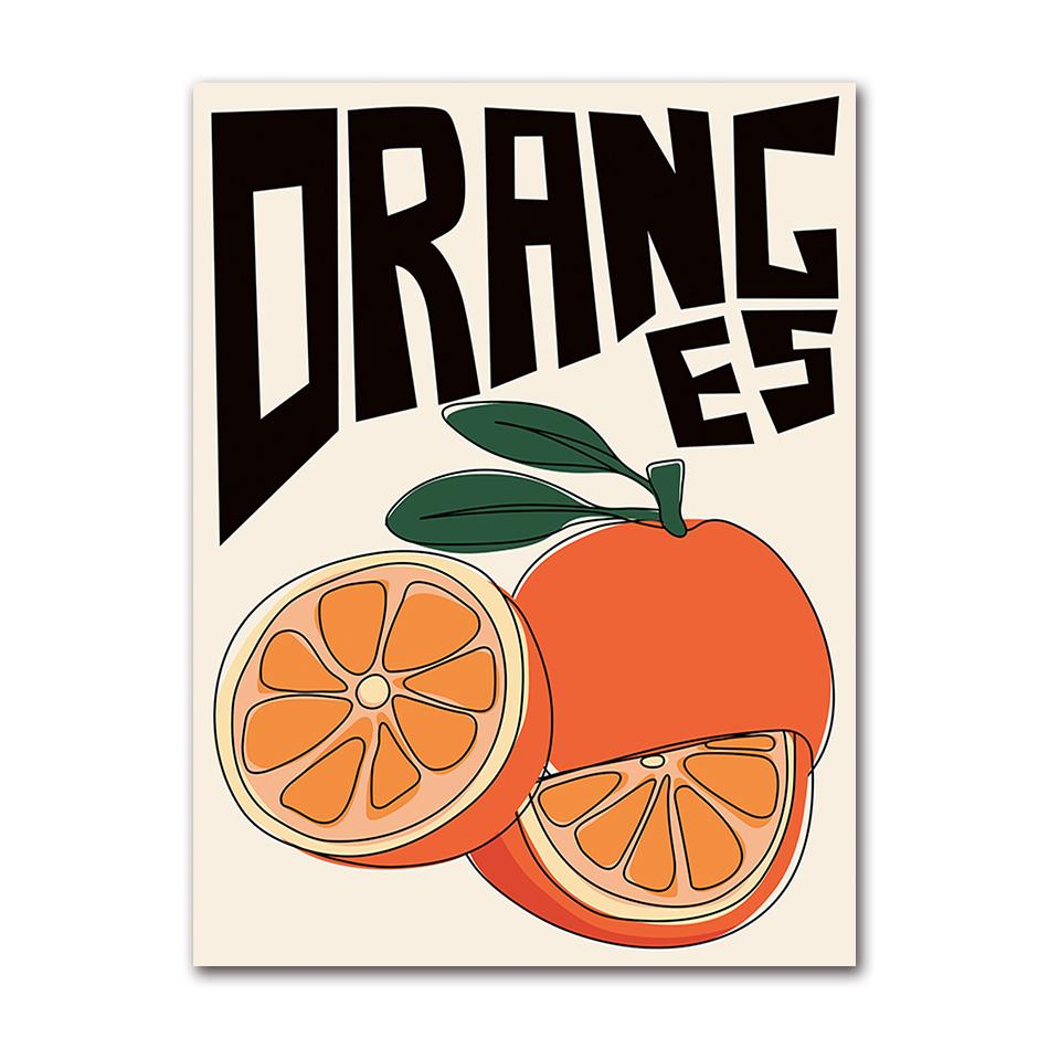 Japanese Ramen Pasta Oranges Lemon Wine Cheers Poster  Canvas Painting Print Wall Art Picture for Living Room Kitchen Home Decor
