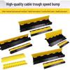Rubber & Plastic Cable Trunking Speed Bump: Anti-Crush Plate for Ground Wire Protection - Indoor/Outdoor Cable Channel