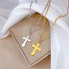 Cold Wind Cross Personality Minimalist Wind Furnace Gold Necklace Female Collarbone Chain