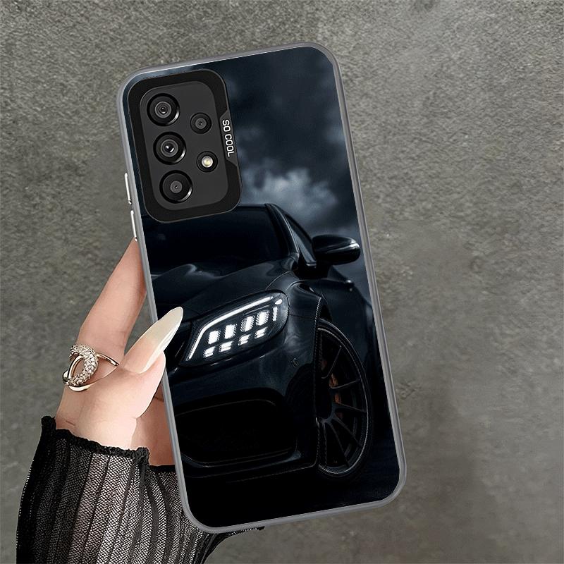 Sports Car Cool Taillight Shockproof Phone Case for Samsung A17 A16 A15 A14 A37 A57 A36 A56 A26 A35 A55 A25 A34 A54 A24 A13 A23 Samsung A36