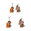 1/2Pcs Crochet Punch Monkey Printed Keychain 3D Charm Functional Keychain Bag Keys Desk Decoration Monkey-themed Accessory