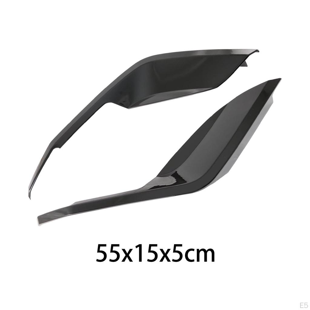 2 Pieces Front Fog Light Eyebrow Lamp Cover Decor, Anti Scratch, Professional, Assembly , Car