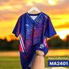 THAILAND National Sport Football Soccer Vintage Shirt Training JERSEY CHEER Print Quick Dry Short Sleeve Uniform Thailand Flag