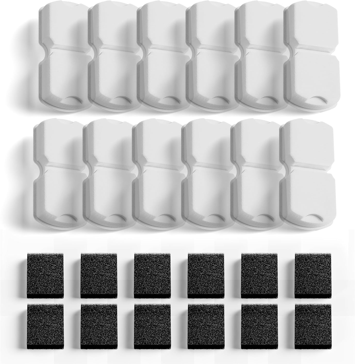 

Replacement Cat Water Fountain Filter,Replacement Filters of Filters & Sponges for HOOISE 74oz Pet Fountain Cat Water Dispenser 1PC белый