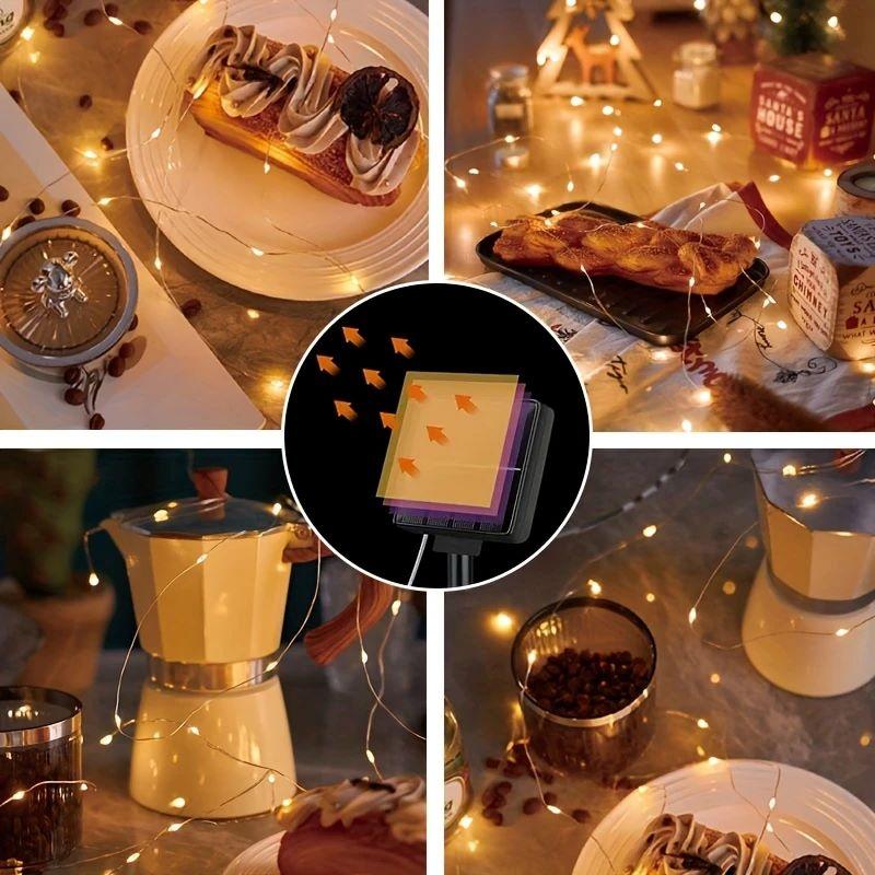 Solar Powered Outdoor String Lights 50/100/200/300 LED for Holiday Christmas Parties Waterproof Fairy Garden Flower Garlands