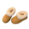 Thick-soled snow boots women's winter new piled and thickened Northeast large cotton shoes with integrated fur and bread fluff shoes