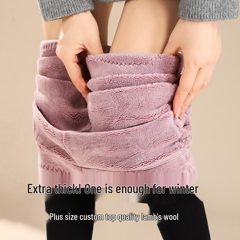 

Женские модальные леггинсы со штрипками на флисовой подкладке из овечьей шерсти XL