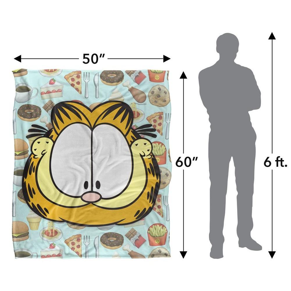 Garfield Silky Food Supersoft Blanket