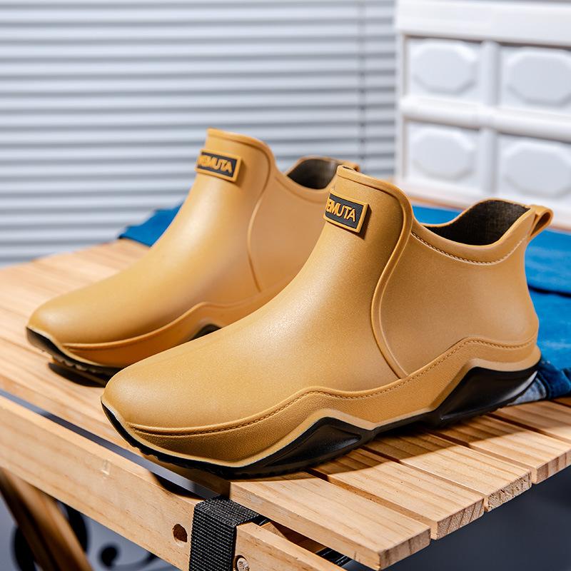 

Дождевики мужские теплые корейские версии модные водонепроницаемые ботинки бархатные дождевики женские водонепроницаемые ботинки для активного отдыха 44 хаки