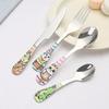 1/4Pcs Animal Cartoon Cute Fork Stainless Steel Children Spoon Fork Children Kids Cutlery Set Tableware Dinnerware Supplies Gift