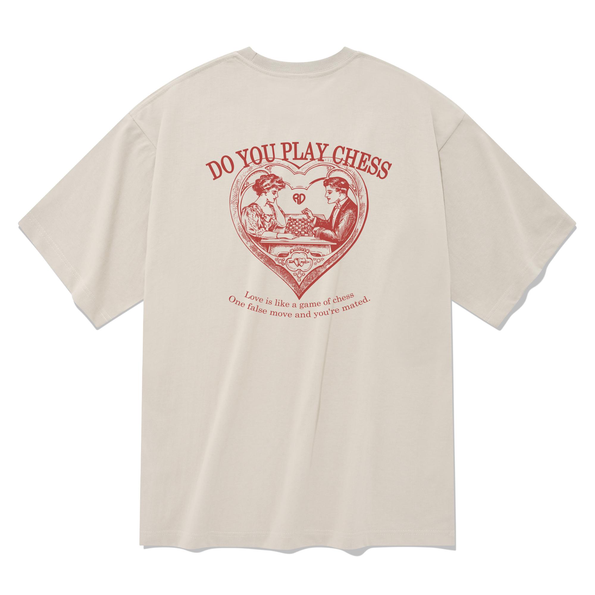 Radineo Play Chess Short Sleeve T-Shirt Beige Beige (Beige)/S