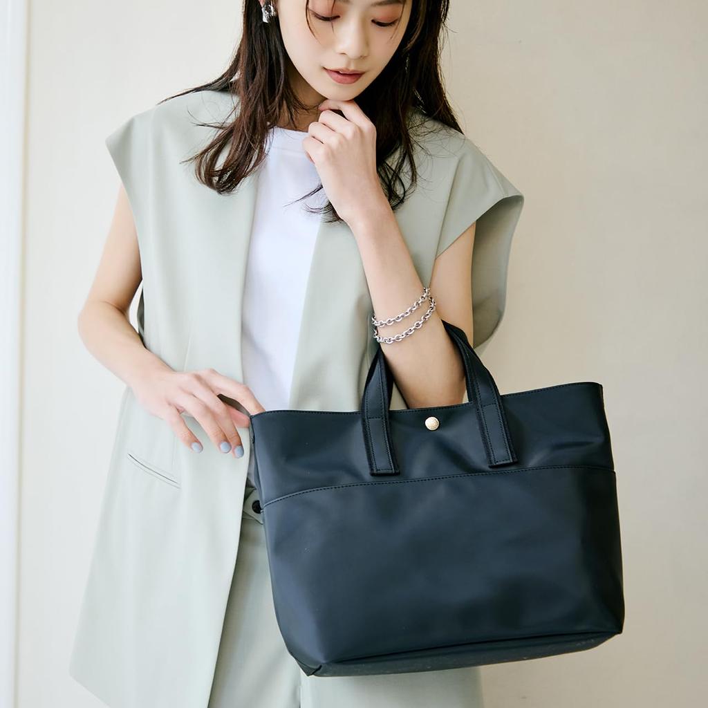 Bolsa Tote A4 Color Block Vibrante [Breath TOPKAPI] (Preto)