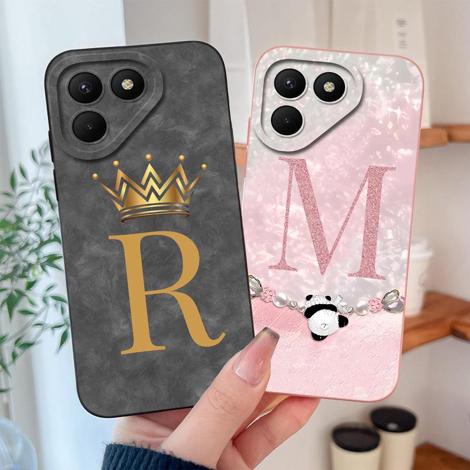 For Tecno Pova 7 Pro Ultra Case Cute Panda Letters Soft Liquid Silicone Housing For Tecno Pova7 4G 5G Full Coverage Phone Shell