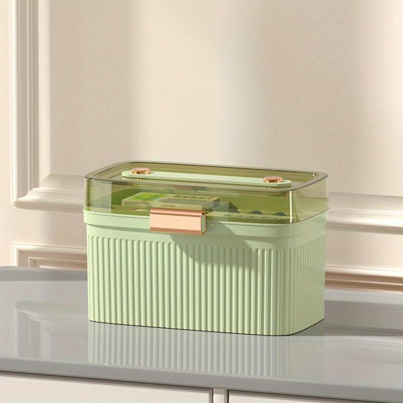 Portable Medicine Storage Box With Handle Multifunctional Leakproof Pill Organizer Large Capacity Medicine Storage Box