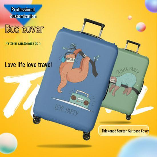 Přizpůsobitelný zesílený kožený cestovní kufr Obal proti prachu