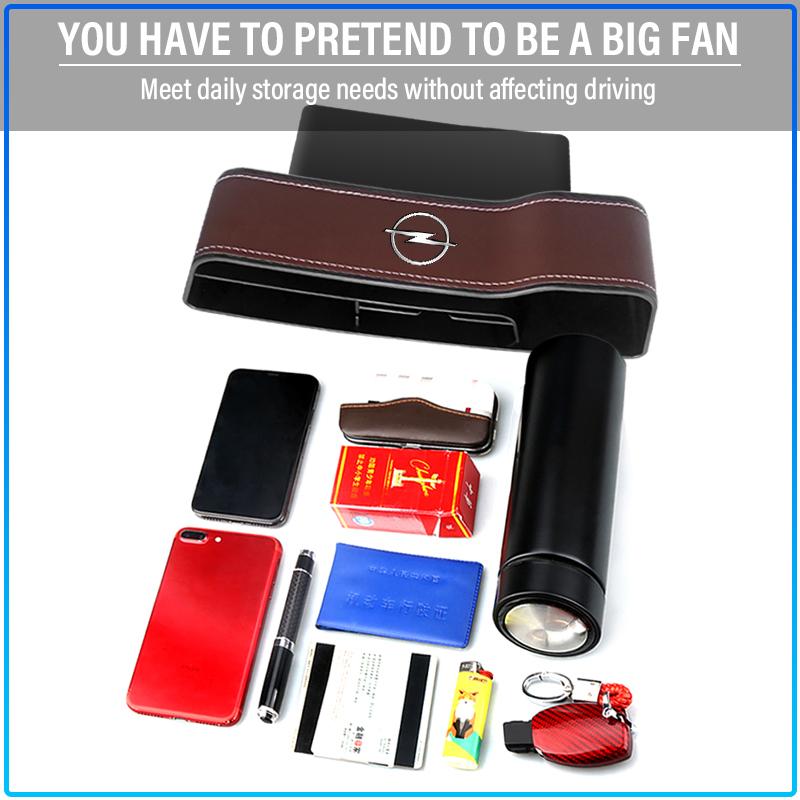 2 Pezzi Organizer per Sedile Auto Scatola Portaoggetti per Fessura Sedile Merci Multifunzione Per Opel Astra C G H Insignia J K Zafira B C Corsa Vectra C Corsa C