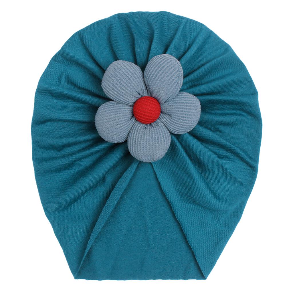 

Children s Floral Beanie - Breathable Cotton-Blend for Autumn/Winter