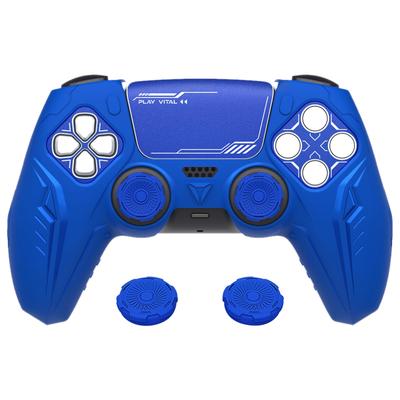 PlayVital Grip Cover für PS5 Premium Silikon Cover für Cyber Mecha Design Schutzhülle für Kompatibel mit PS5 Offizielle Ladestation mit der