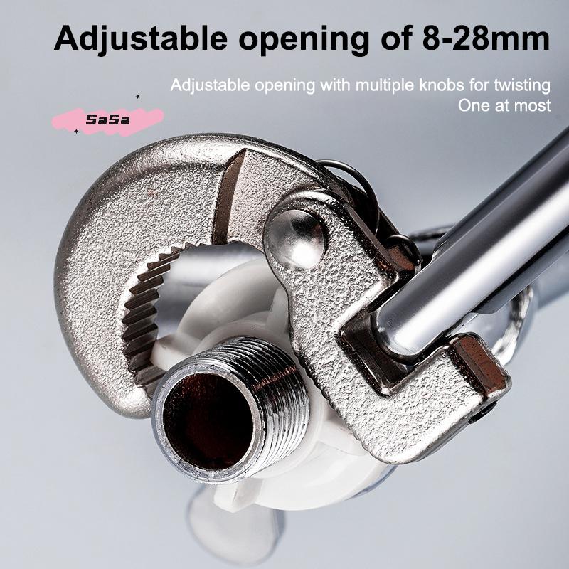 S-1Pc 180 Degree Rotating Adjustable Basin Spanner For Carbon Steel Tap Nut Spanner Universal Sink Plumbing Repair Hand Tool
