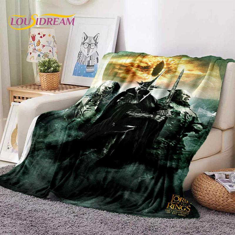L-Lord of The Rings H-Hobbit Movie Soft Blankets,Keep Warm Throw Blanket Comfortable Blanket for Picnic Beds Sofa Home Bedroom