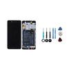 LCD Screen and Touch Glass - HONOR - Honor 6C - Assembled On Frame - With Battery - Black
