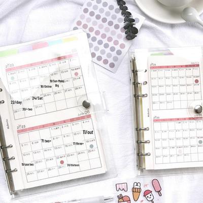 2025 Minimalist Loose-Leaf Student Planner & Diary for Women - Removable Cover Sold Separately