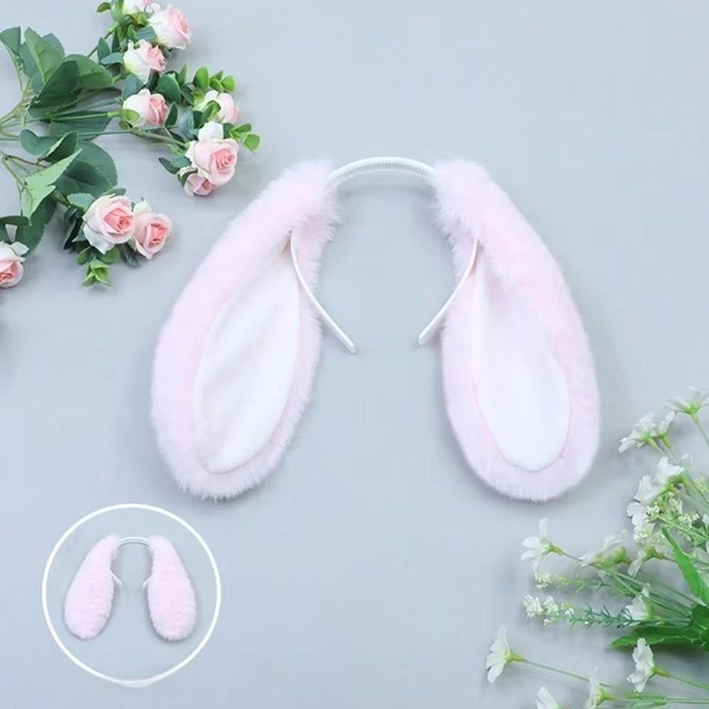 Fur Easter Rabbit Hair Hoop Soft Hair Accessories Elegant Plush Headwear  Events